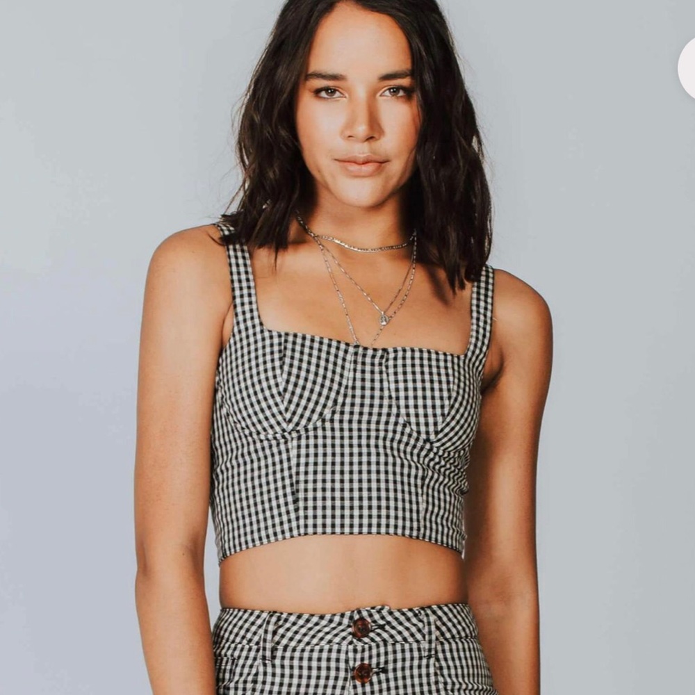 Gingham Crop Top